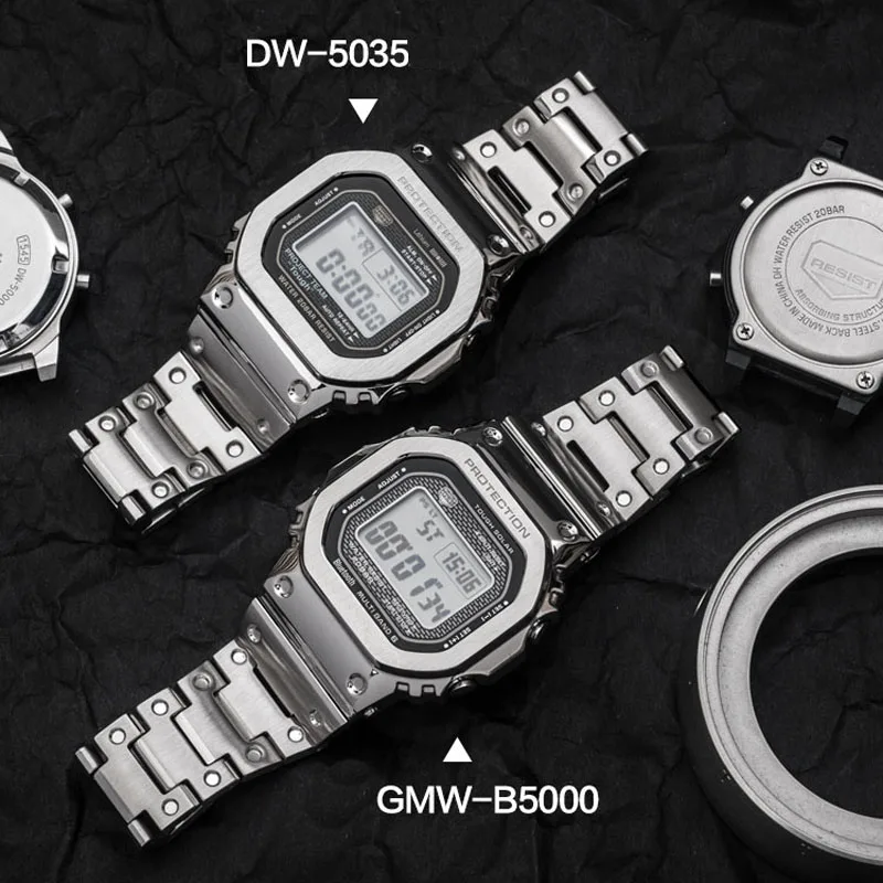 DW5600 Dirželis Žiūrėti Juosta Bezel 5600 Metalo GWM5610 GW5000 Nerūdijančio Plieno Watchband Atveju Rėmo Apyrankę Remonto Įrankiai, Didmeninė