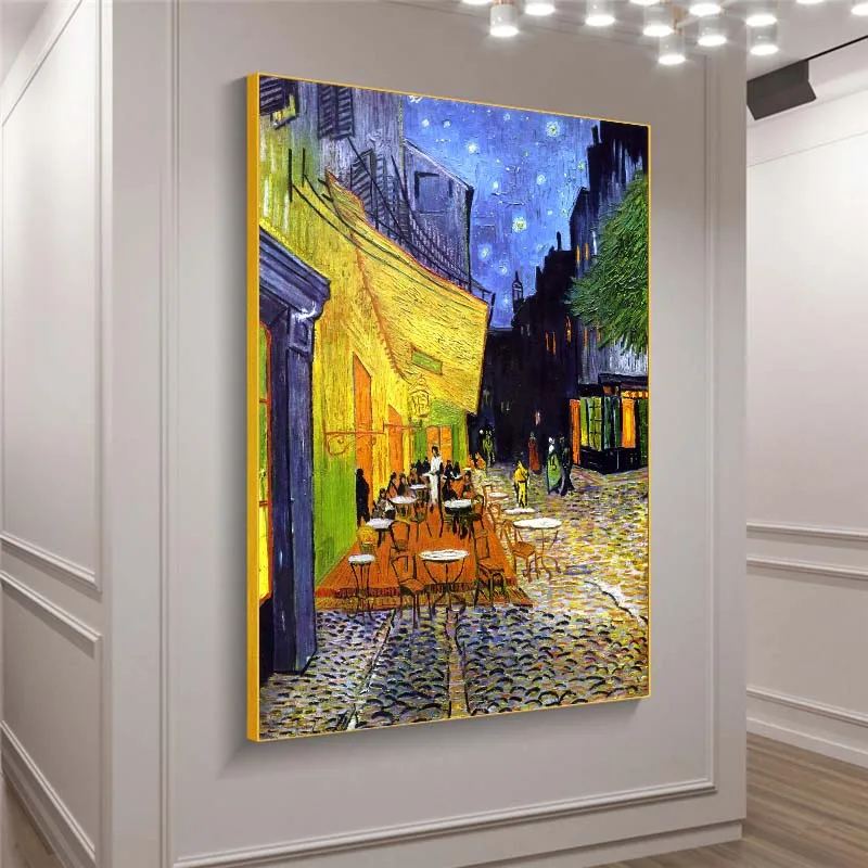 Van Gogo Kavinė, Terasa Naktį Naftos Paveikslų Spausdinimas ant Drobės Meno Plakatų, piešinių ir Spaudinių Van Gogh Garsaus Art Nuotraukų, Namų Dekoro