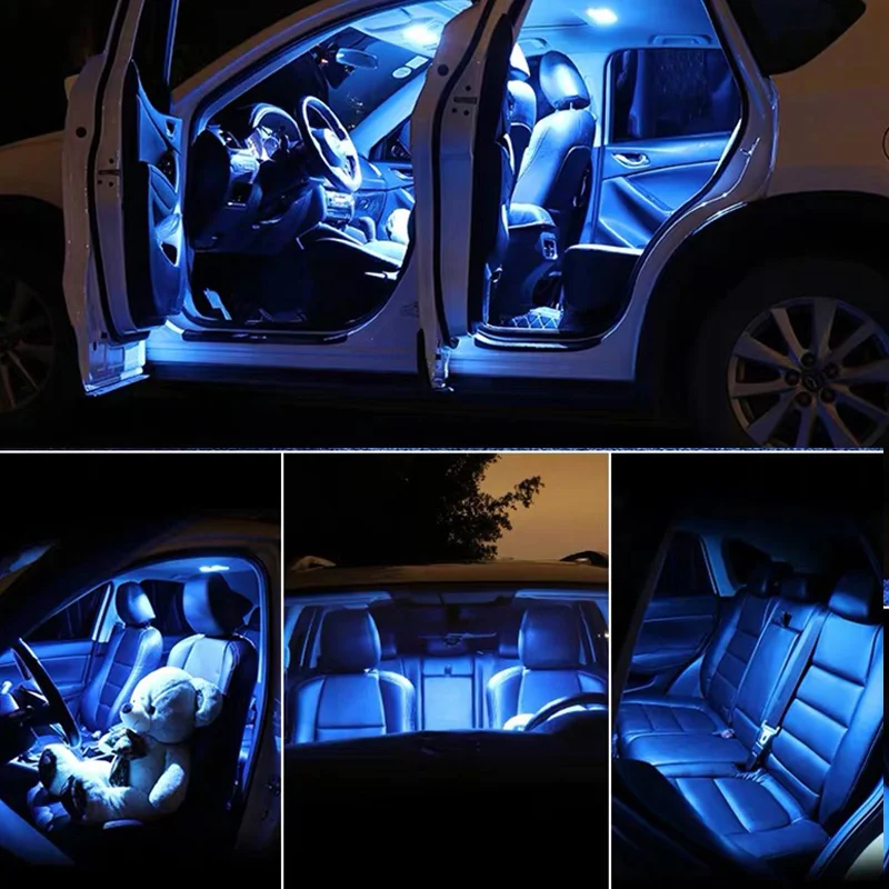 12pcs Automobilio LED Lemputes Ford Mondeo MK4 ,Canbus, Interjero Apšvietimas Ford Mondeo MK IV Dome Skaitymo Žibintai 