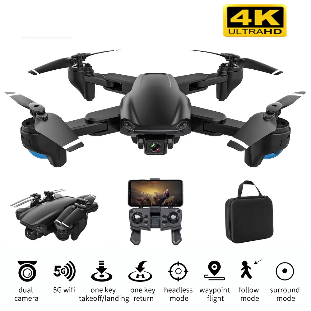 Naujas Drone 4K su HD Kamera, WIFI, Dual Camera Sekite Mane Quadcopter FPV Smart Drone Ilgas Baterijos veikimo laikas Aukščio Laikyti RC