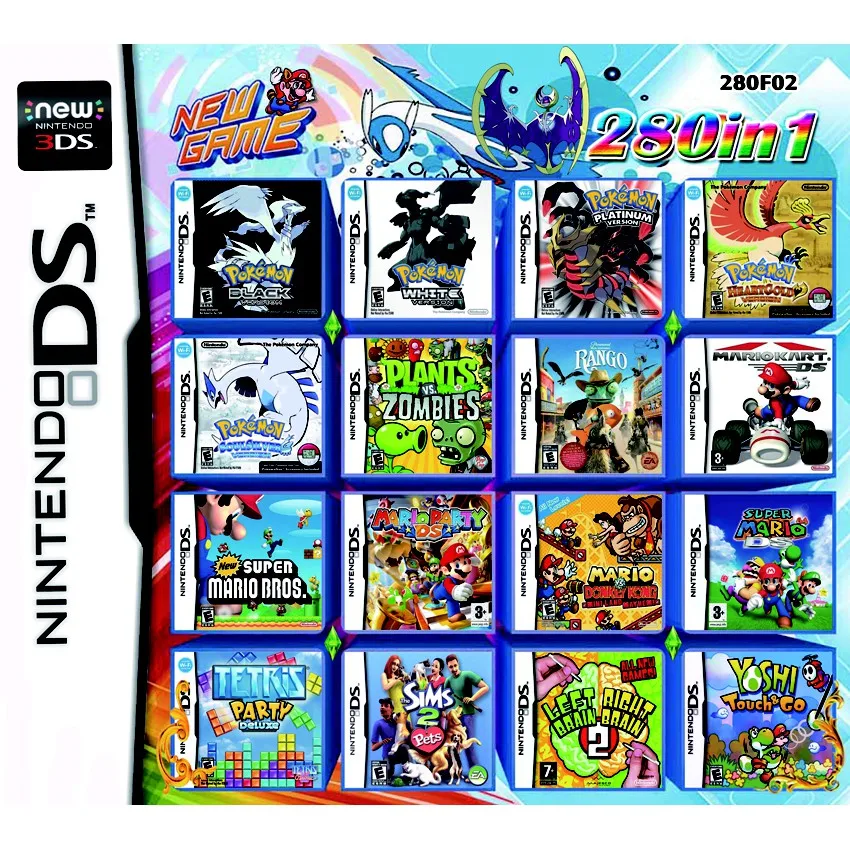 280 Žaidimų 1 Vaizdo Žaidimo Kortelės Kasetė Originalus Nintendo NDS NDSL NDSI NDSiLL/XL 2DSLL/XL 2DS 3DS 3DSLL/XL
