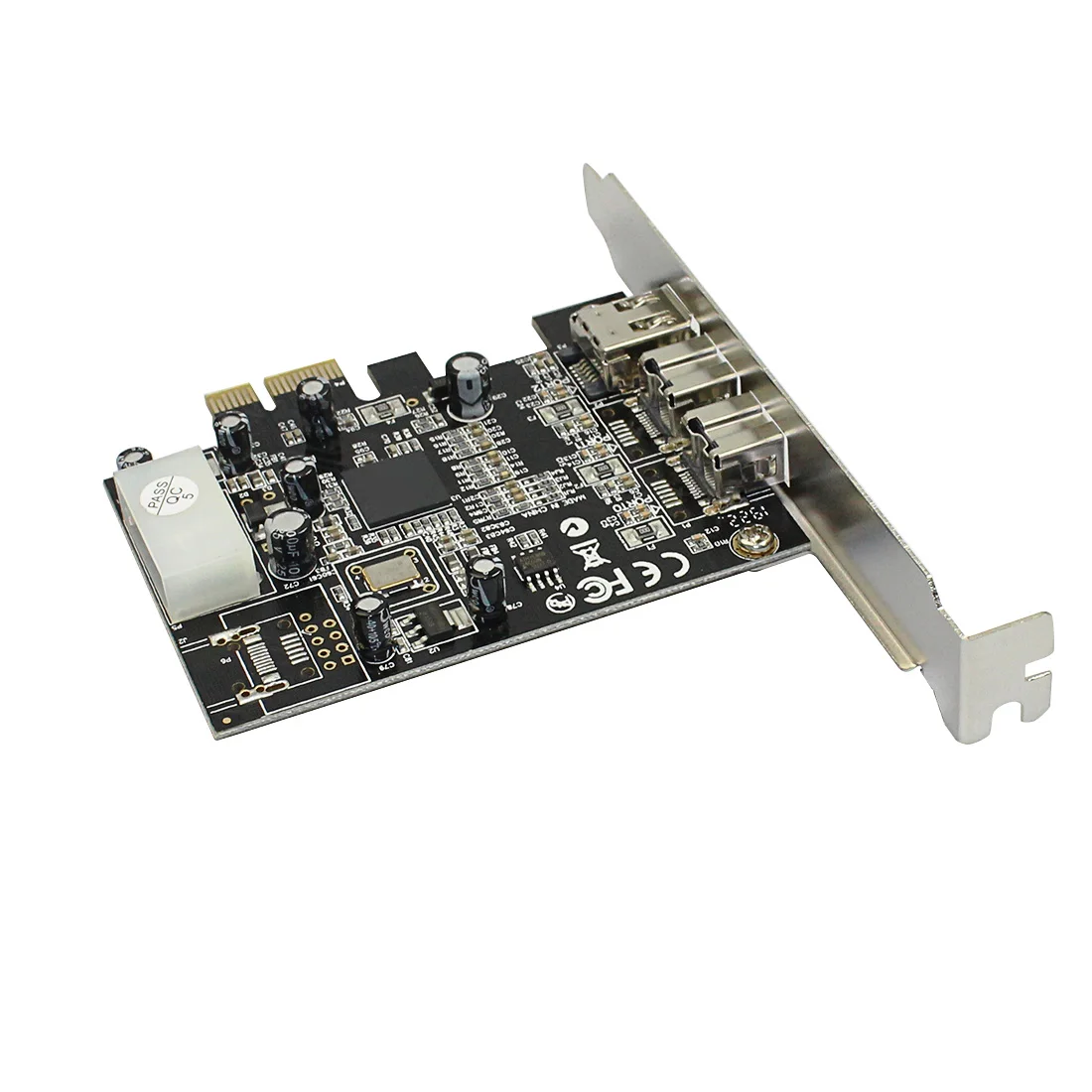 PCIE Combo 3 Prievadai 2x 1394B 9Pin + 1x, kai 1394a 6Pin PCI-Express Controller Card Adapter Išplėtimo IEEE 1394 B+A FireWire 800