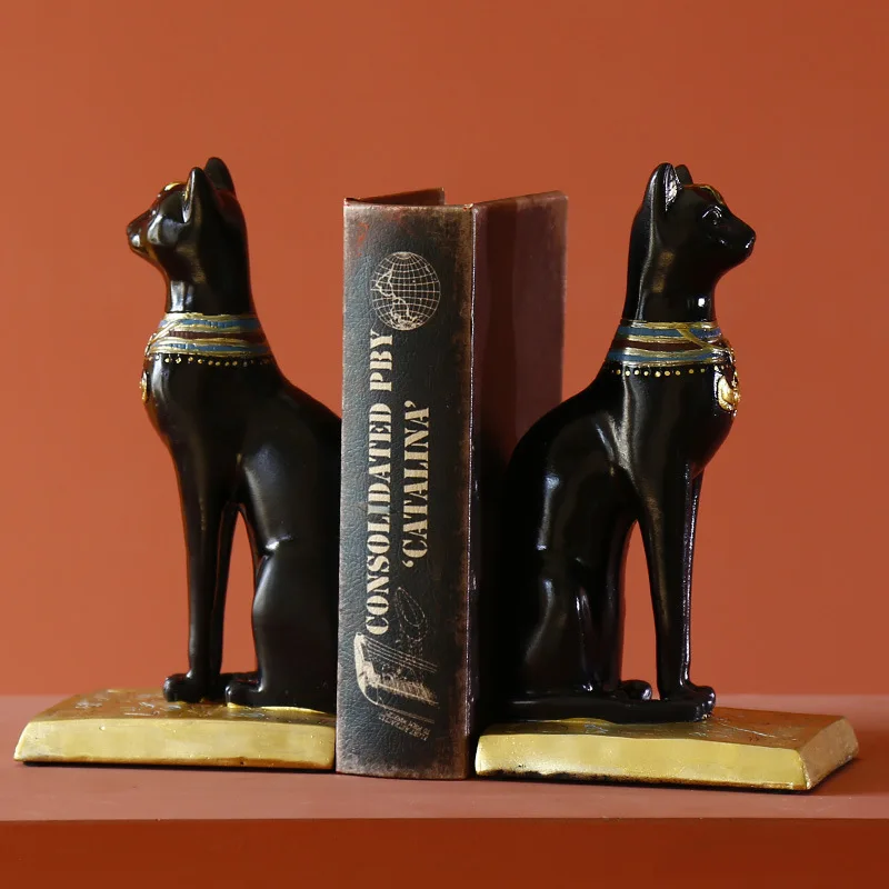 Derva Pasisekė Katė Statula Egipto Katė Gyvūnų Statulėlės Skulptūra 