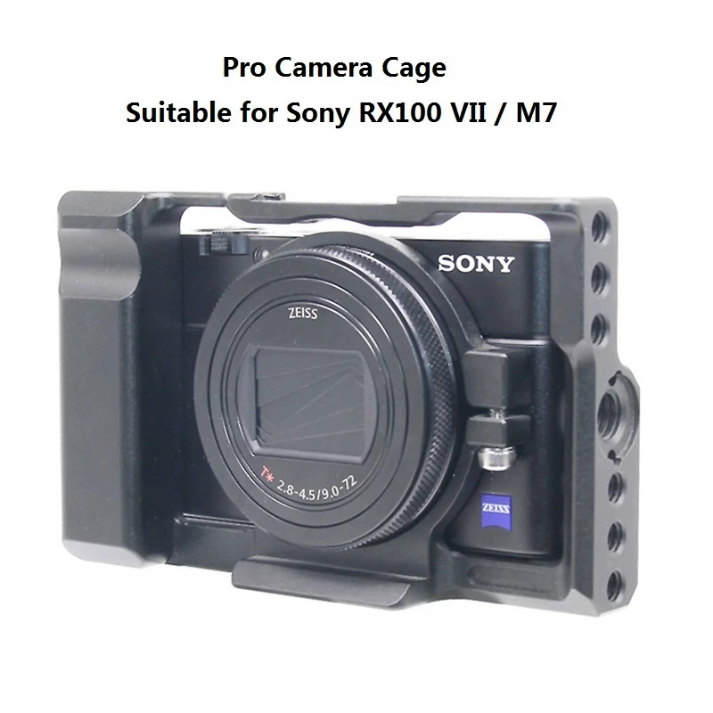 Kamera Narve Sony RX100 M7 VII 7 Pro Aliuminio Lydinio, vaizdo Kameros Apsauginė Narve Sony RX100 M7 su 1/4 Sriegis Skylių 105g