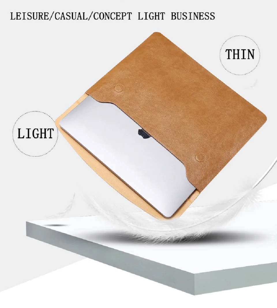 MingShore PU Odos Tablet Sleeve Nešiojimo Krepšys Atvartu Paketas Atveju Naujas MacBook Air/Pro 11 12 15 15.4 16 colių