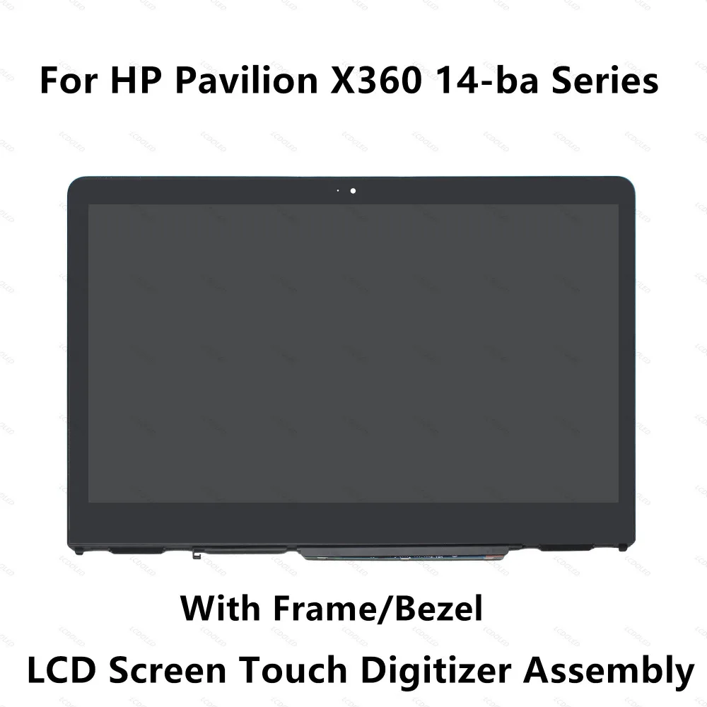 Visiškai LCD Ekranas Jutiklinis Ekranas Stiklas Asamblėjos+Bezel HP Pavilion X360 14-BA serija 14-ba081nd 14-ba025tu 14-ba008tu 14-ba070tu