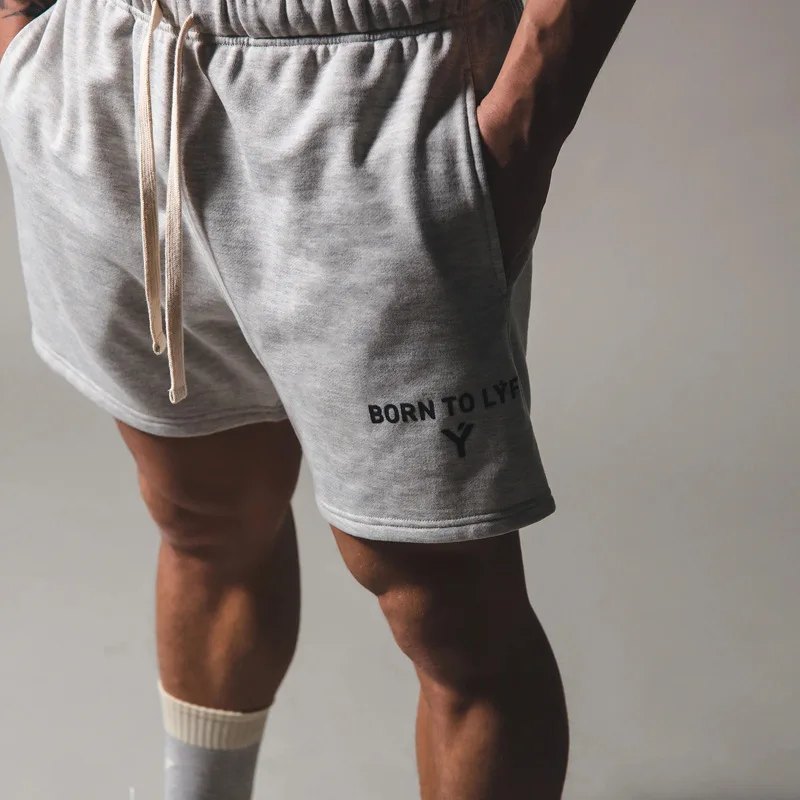 Naujas Vyrų Medvilnė Šortai vyriški Prarasti Trumpos Kelnės Sveikatingumo Kultūrizmo Poilsiu Mens Prekės Patvarus Sweatpants Treniruotės Trumpos Kelnės