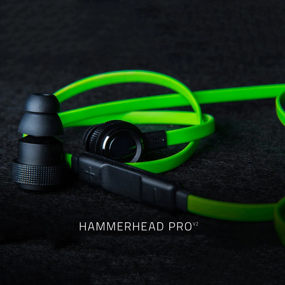 Hammerhead V2 Pro ausis ausinių Garsumo Valdiklius 3.5 mm laidinio Ausinės Su Mikrofonu ausinių Žaidėjus už razer hammerhead pro v