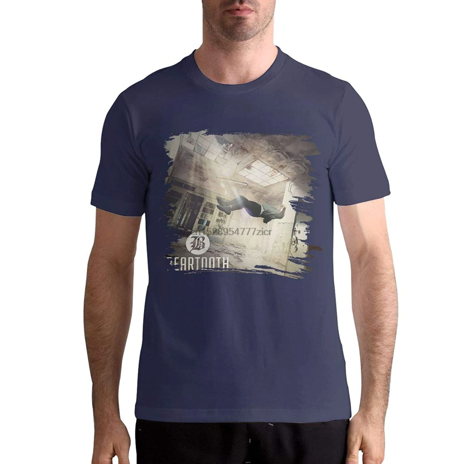 Vyriški Beartooth Bjaurus Mados T-Shirt Muzikos kapela T Shirt Juoda