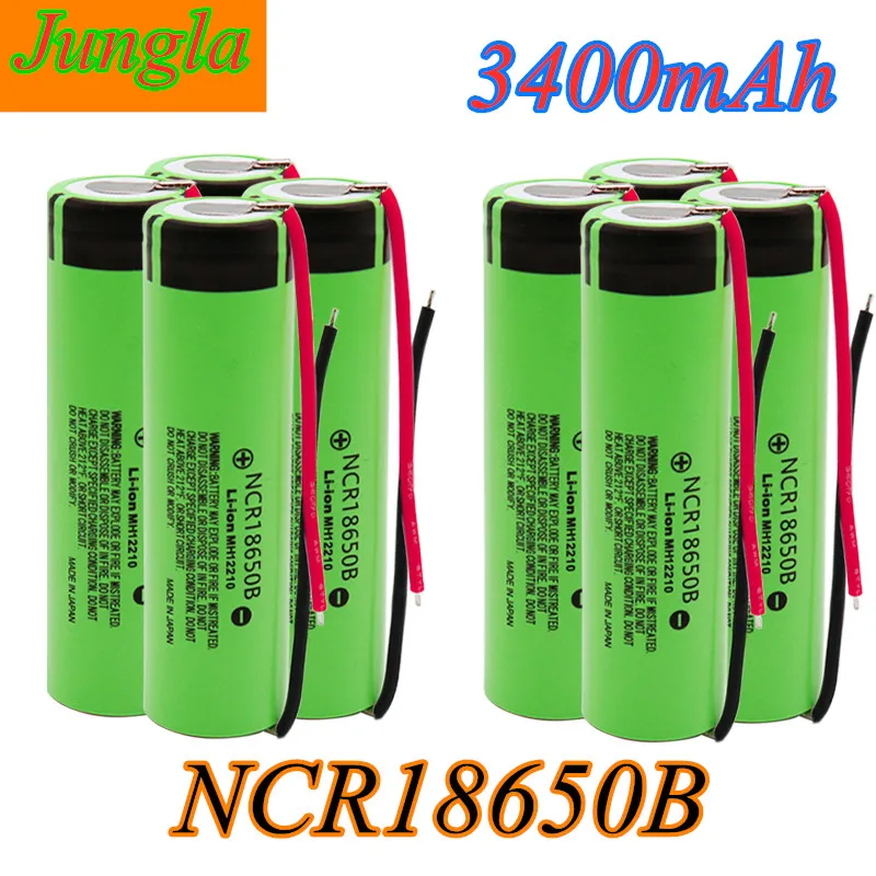 Originalus 18650 baterija 3400mah 3,7 v ličio baterija NCR18650B 3400mah Tinka žibintuvėlis baterija + 