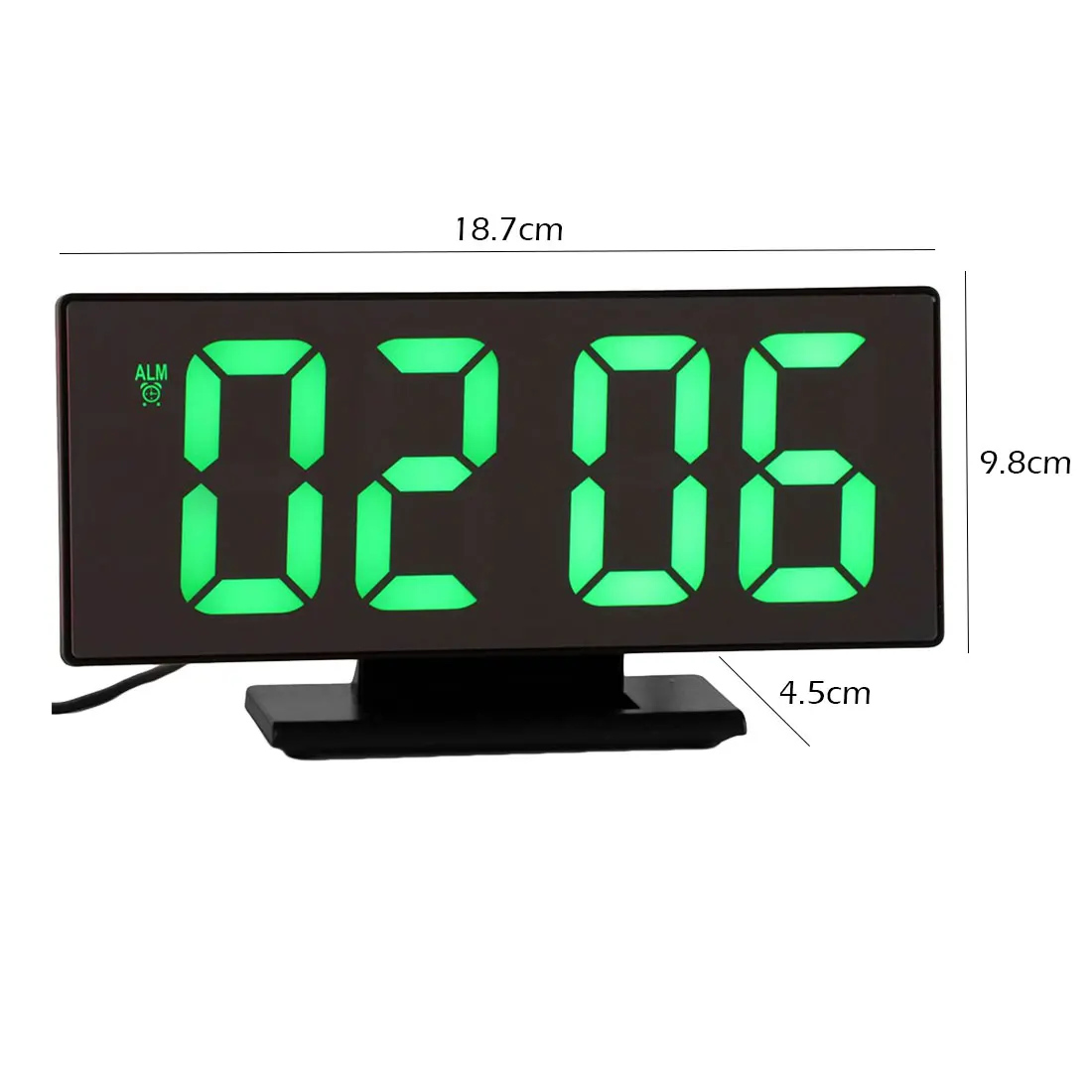Skaitmeninis Laikrodis LED Veidrodis, Laikrodis Daugiafunkcis Skaitmeninis Laikrodis-Žadintuvas Laiko Rodymas Naktį Lentelė Darbalaukio Despertador