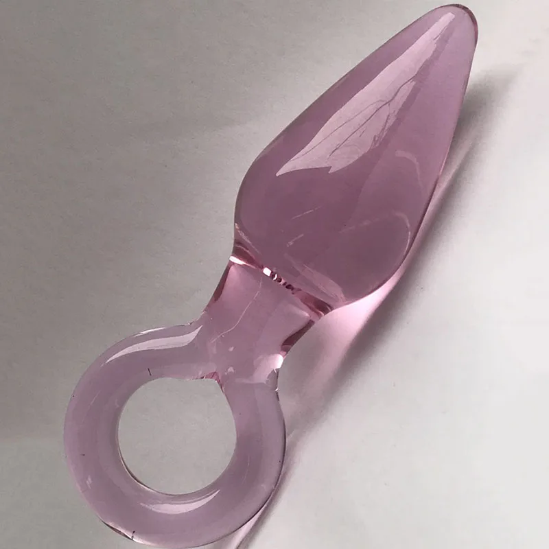 3 spalvos stiklo butt plug traukti žiedą analinių kamuoliukų analinis kaištis stiklinis dildo 
