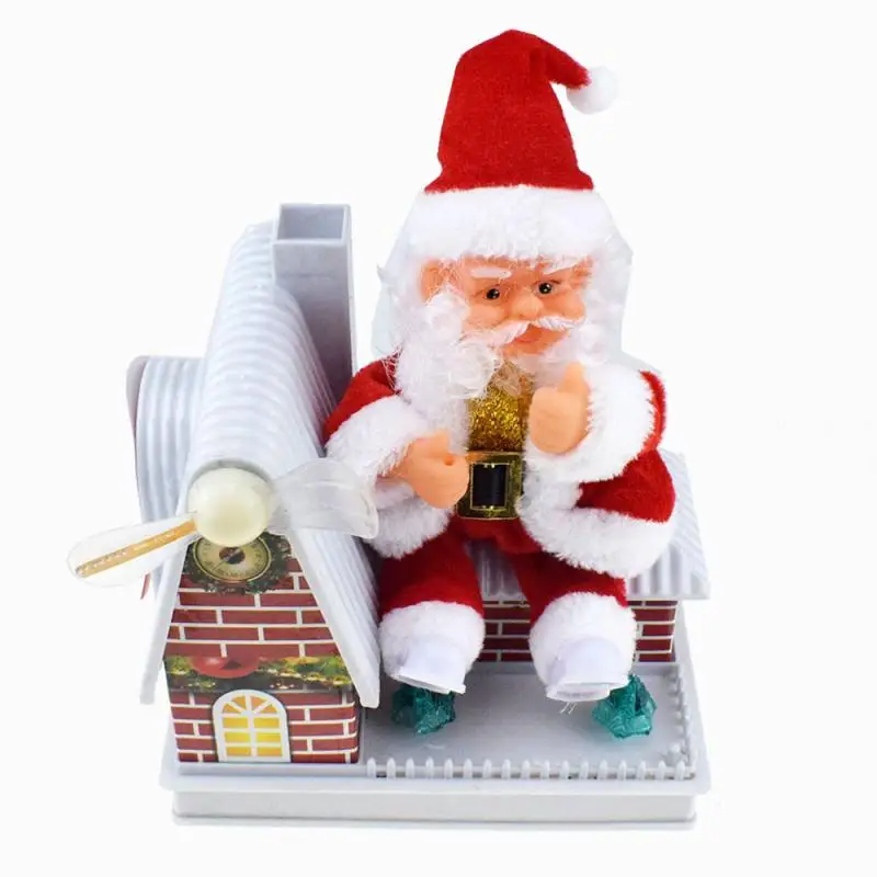 Elektros Sukasi Žiburiai Kalėdų Senelis Balso Žaislas Vėjo Malūnas Namus Santa Claus Swing Muzikos Žaislas Papuošalai Kalėdų Papuošalų Vaikas