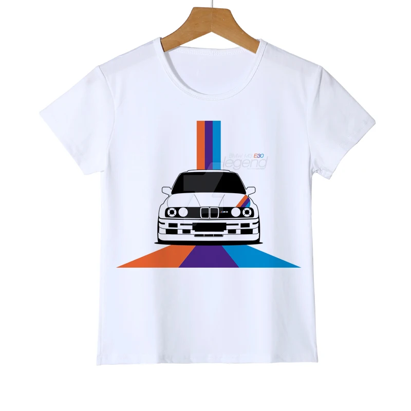 Automobilio T Shirts 3 Serijos vaiko Vasaros Trumpas Rankovėmis Tee Klasikiniai Berniukai/Mergaitės/Baby Kietas E30 f36 T-Shirt Vaikų Superautomobilį Z31-4