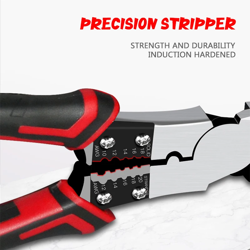 KALAIDUN Replės Nustatyti Multitool Užspaudimo Įrankis Wire Stripper Crimper Kabelis Cutter Ilga Nosis Įstrižainės Replės Elektrikai Rankiniai Įrankiai