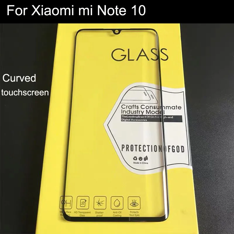 Už Xiaomi mi-10 Pastaba Priekinės Stiklo Objektyvas Touch Panel LCD Ekranas Lenktas Stiklas touchscreenFor Xiaomi mi Note10 skaitmeninis keitiklis Dalys