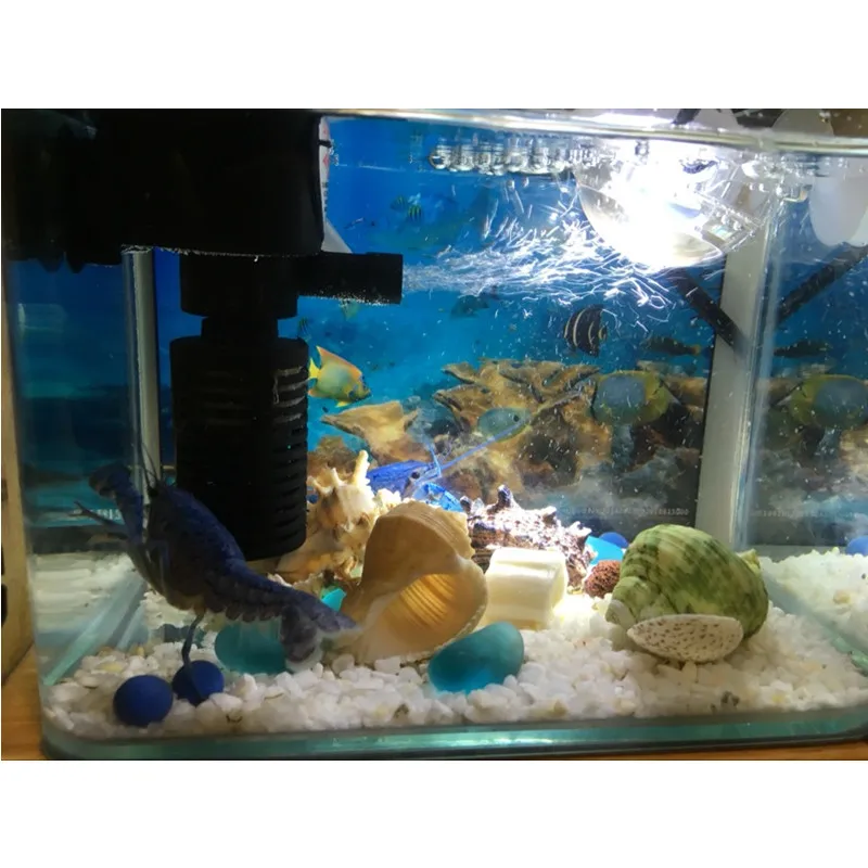 Povandeninis Vidaus Akvariumas Mini Filtras 3 In1 Akvariumo Vandens Siurblys, Filtras Oro, Deguonies, Vandens Cirkuliacijos Vėžlys Žuvų Bakas