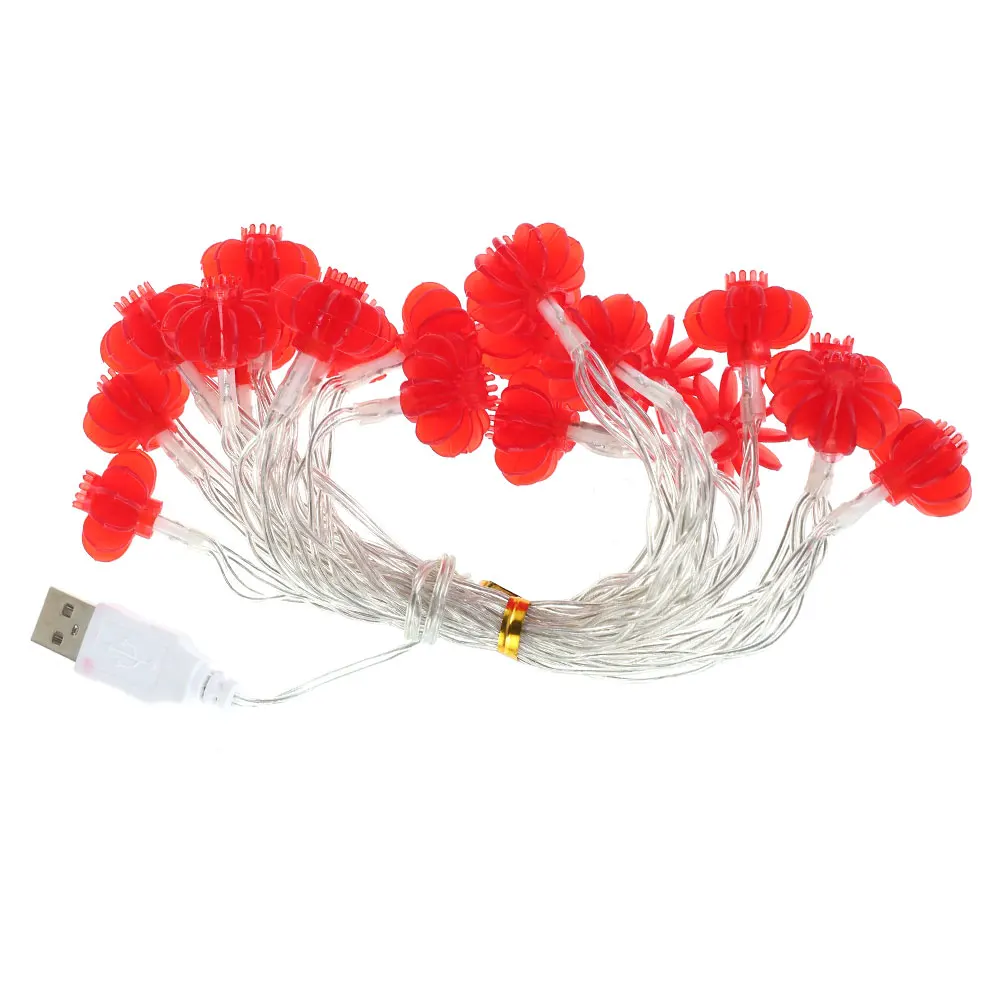 Raudonųjų Žibintų Kinijos Mazgas LED String Žibintai Vandeniui Laimę Raudonųjų Žibintų USB/Baterijos Kinų Naujųjų Metų Namų Dekoro