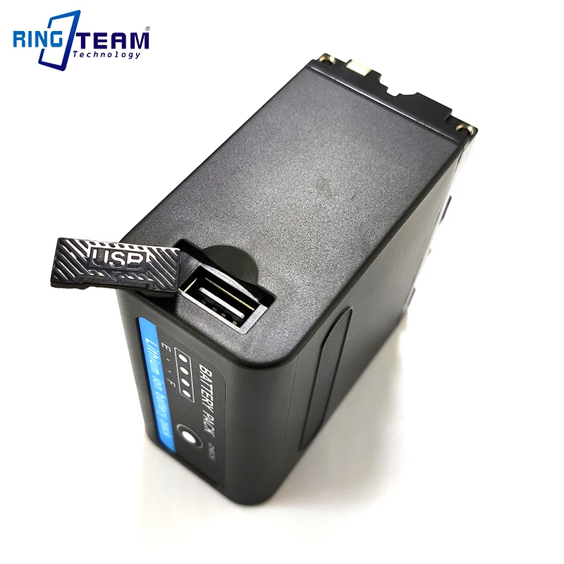 7.4 V 8800mAh NP-F980D Multi-funkcija su USB Port & DC 5.5 mm anga Mobiliojo ryšio Telefono / Lempos / Monitoriai / Skaitmeniniai Fotoaparatai.
