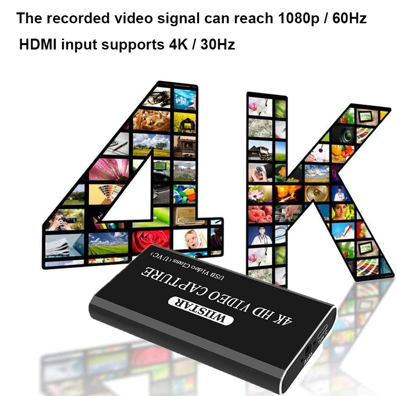 USB HDMI Audio Video Capture Card Prietaisas ,c tipo Game Capture HD 