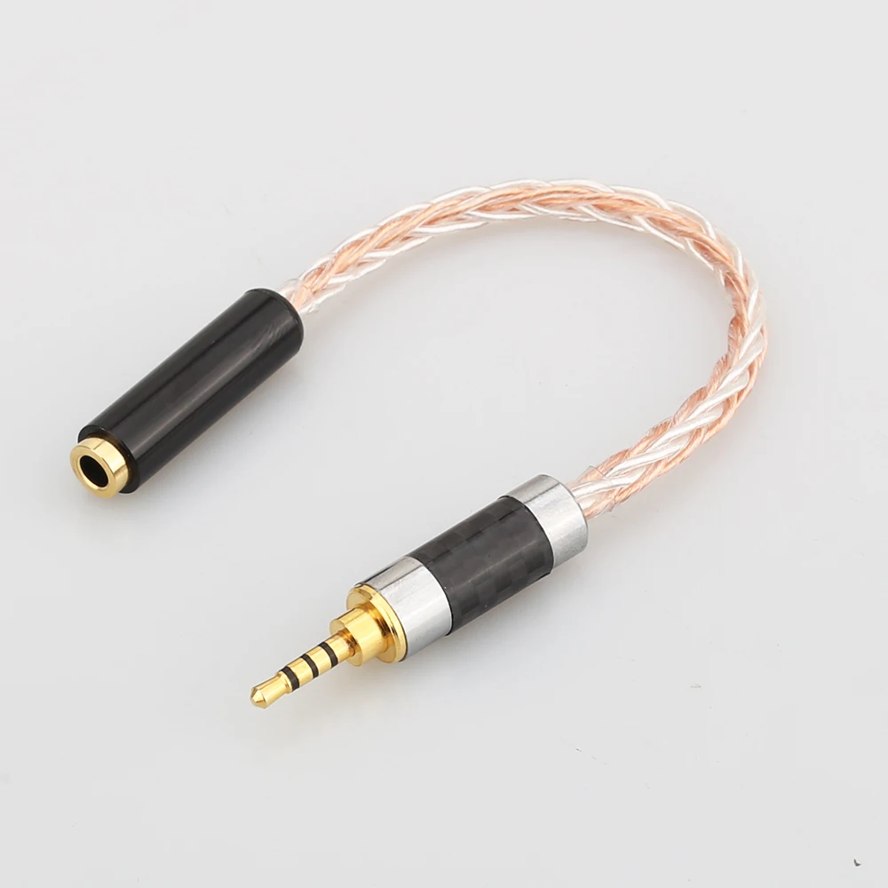Audiocrast 10cm 2,5 mm TRRS Subalansuotas Vyrų ir 3,5 mm Stereo Moterų Ausinės Garso Adapterio Kabelį