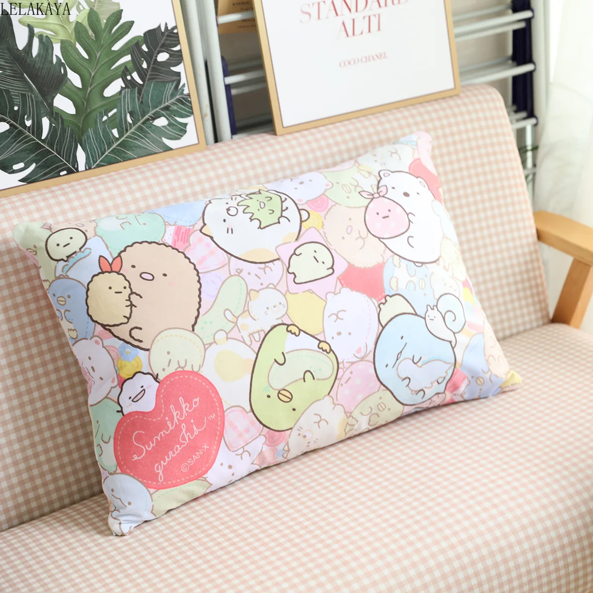 Anime Sumikko Gurashi Kampe Bio Užvalkalas Pliušiniai Žaislai, Minkšti Namų Miegamajame Pagalvę Padengti Mielas Animacinių filmų Dekoratyvinis Mesti pagalvės užvalkalą