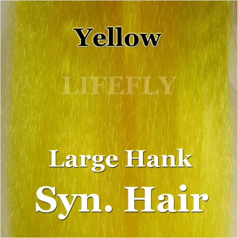 Geltona Spalva / Didelis Henkas Sintetinių Plaukų, Super Plaukai, Skristi Susiejimas, Konduktorius, Masalas Priėmimo