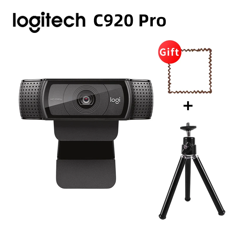 Originalus Logitech Pro C920 HD Kamera 1080P Web Kamera Kompiuterio Darbalaukyje arba Nešiojamas Web Cam