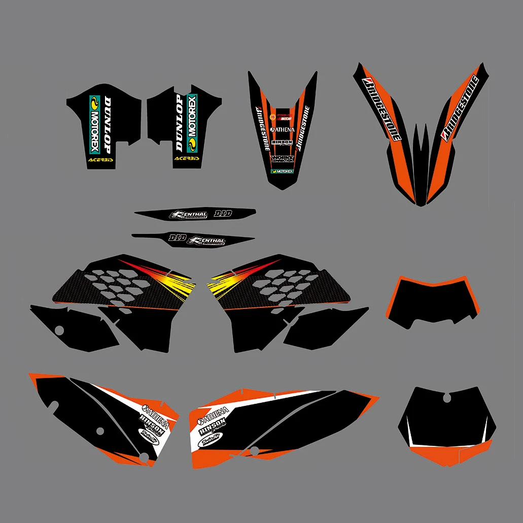 Visiškai Motocross Lipdukas Lipdukas Grafikos Rinkinys, skirtas 