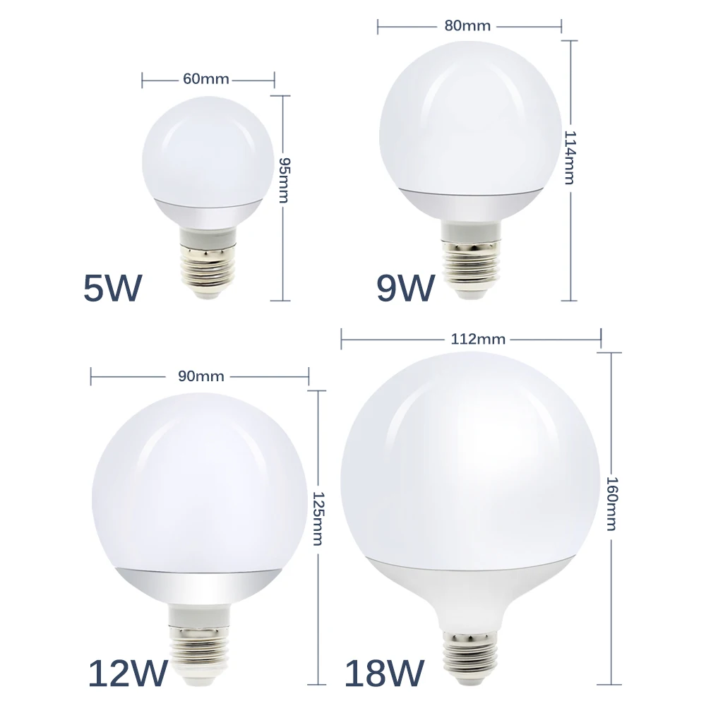 LED Lempos, E27 LED Lemputė 5W 9W 12W 18W Energijos Taupymo, Didelio Ryškumo Lemputės Balta/Šiltai Balta Dėmesio centre Kambarį Miegamasis