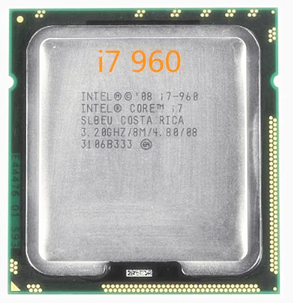 Nemokamas pristatymas Originalus Intel Core I7 960 Procesorius 3,2 GHz Quad Core LGA 1366 130W 8M Cache Darbalaukio i7-960 CPU