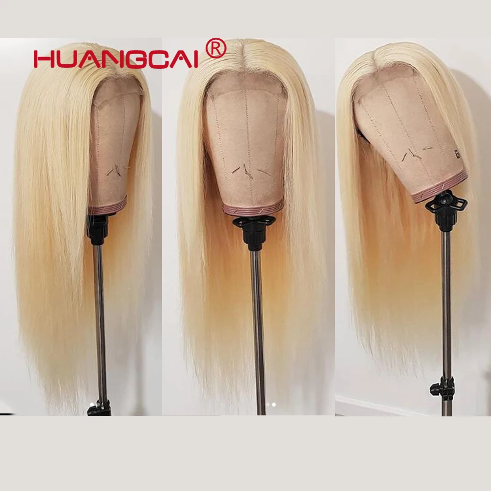 Glueless #613 Blond Visiškai Nėrinių Žmogaus Plaukų Perukai Peru Remy Tiesiai Nėriniai priekiniai Perukas Su Kūdikio Plaukų Prieš Nupeštos Visiškai nėriniai perukas