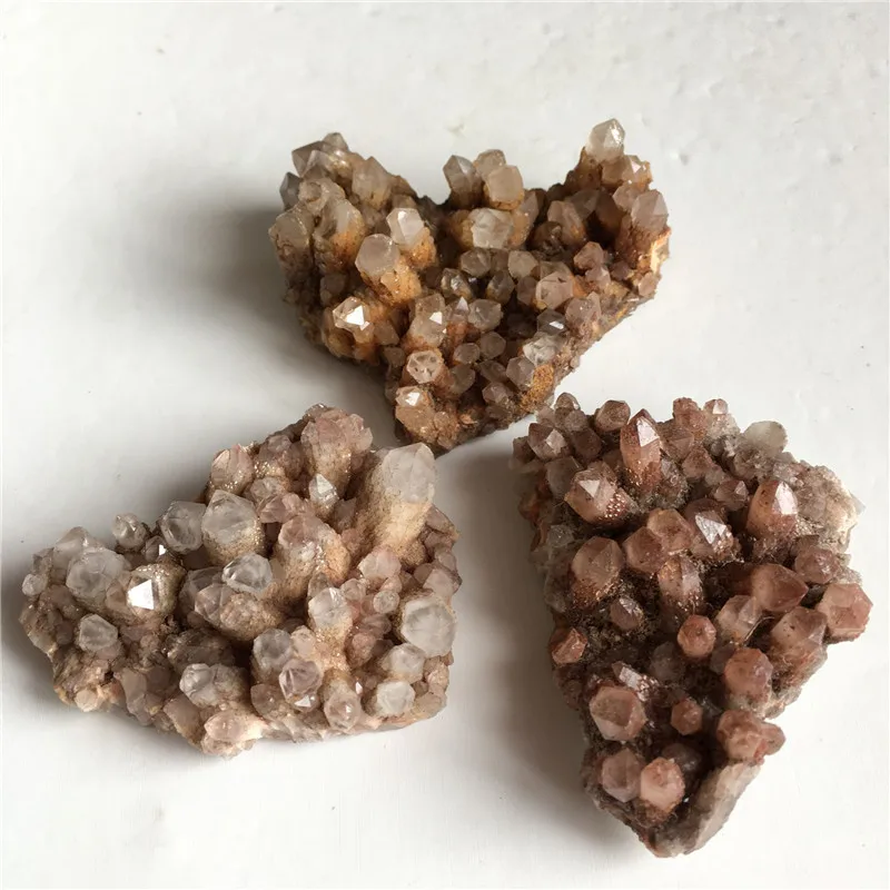 2vnt Aišku, Retas natūralus kristalinis kvarcas Ananasų grupių gėlių specimen90-100g