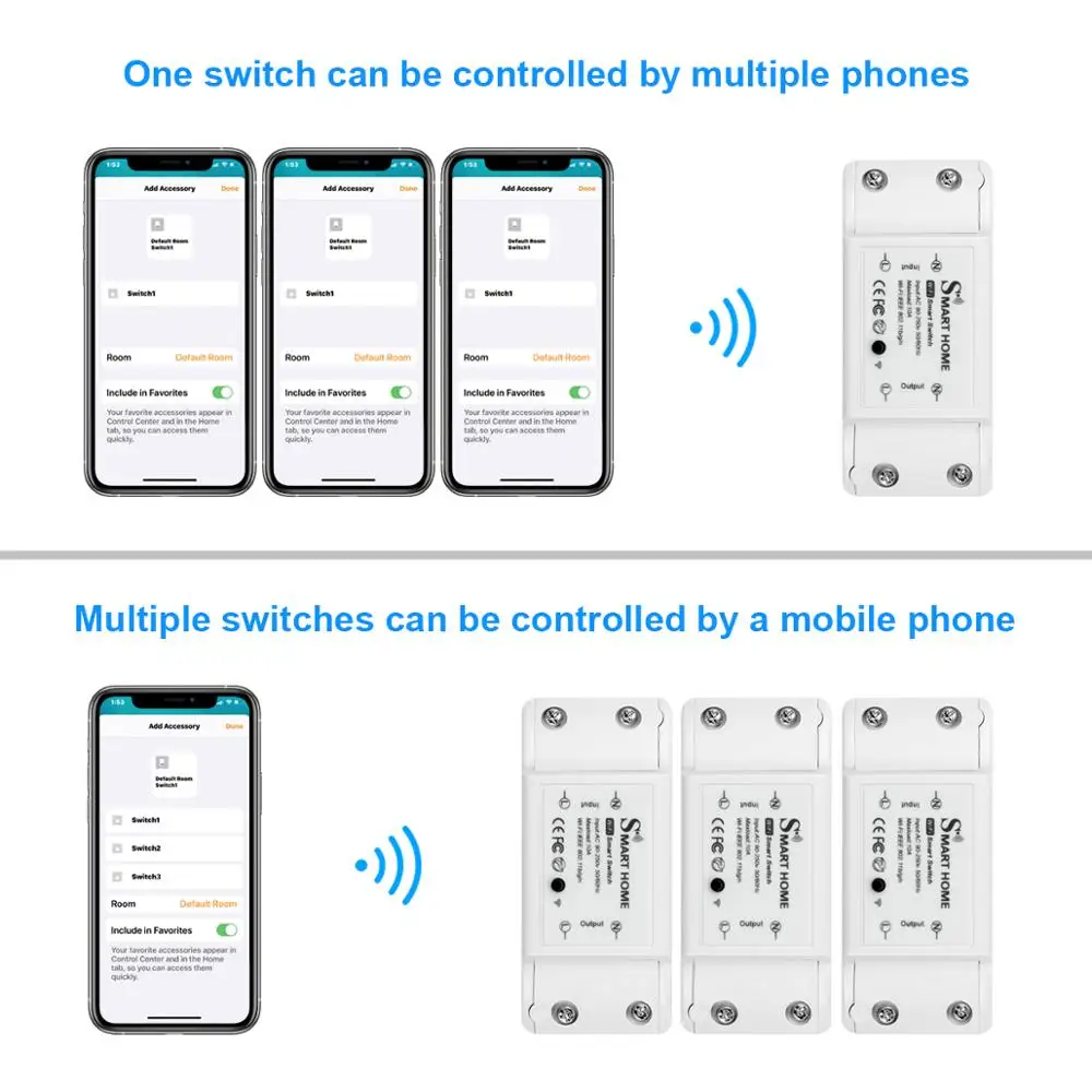 Tuya WIFI Smart Switch Belaidžio Nuotolinio valdymo, Balso Jungiklis Automatikos Šviesos Valdiklio Modulis Darbui Su 