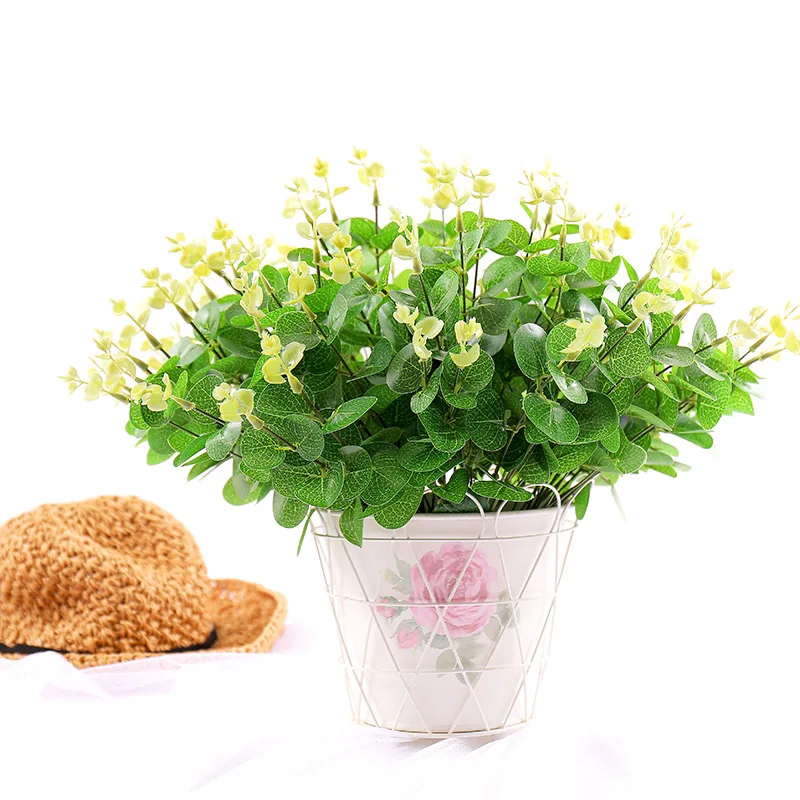 7Forks/Puokštė Dirbtinis žalieji augalai, gėlių vaza susitarimą netikrą liana Žaluma Vestuvių Kraštovaizdžio sodo Namų Dekoro Fonas