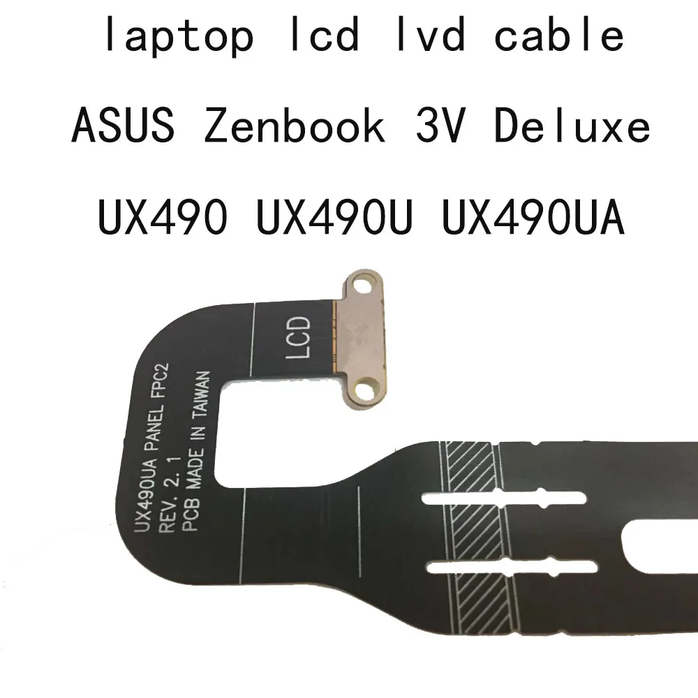 UX490 LCD KABELIS Kompiuterio Monitorius Asus ZenBook Deluxe UX490UA UX490U UX490UAR T64275W3 nešiojamojo kompiuterio Jungtis Vaizdo ekrano kabelis