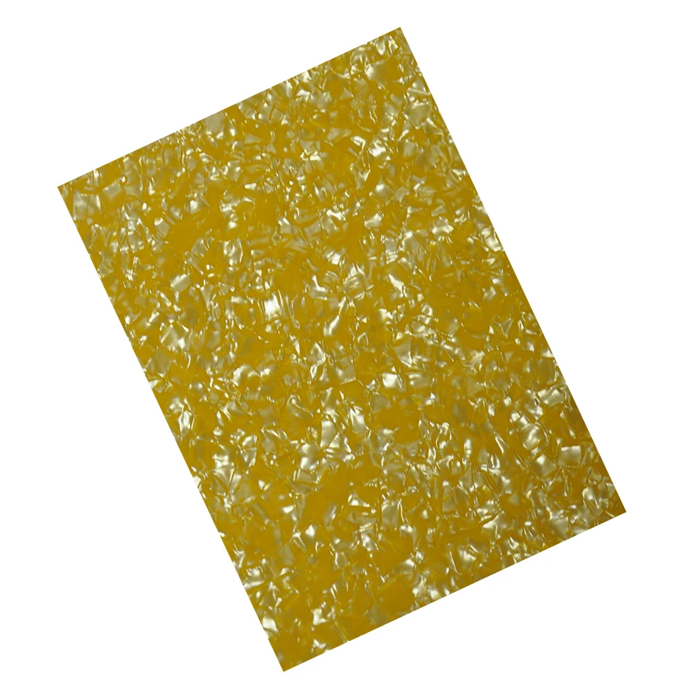 210mm x 297mm A4 formato Geltonos spalvos Perlų Kino Lapas 0.46 mm 