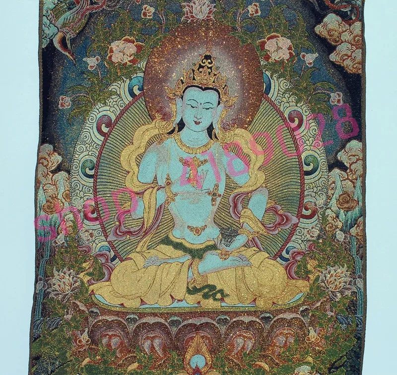 Tibeto Budistų Šilko Siuvinėti Brokatas, Nepalo Thangka Tibeto Budos statula, rankdarbių dekoratyvinis freskomis,2341#