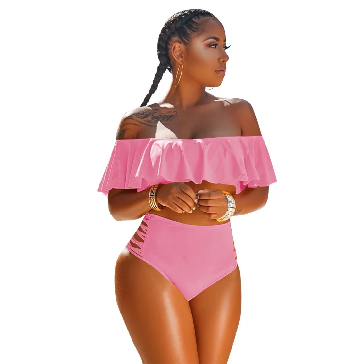 2020 m s-3xl Seksualus Plaukti Kostiumas Plius Dydis maudymosi Kostiumėliai, Raukiniai Bikini Dviejų dalių Komplektas Brazilijos Bikini Bikini Diržas