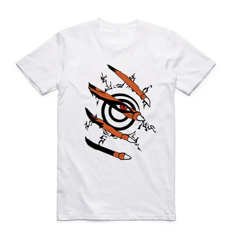 Spausdinti Vyrų Naruto Marškinėliai Karšto Japonų Anime O-kaklo White T-shirt Vasaros Juokinga trumpomis Rankovėmis Drabužius