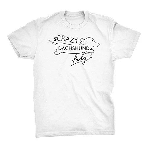 Crazy Takso Lady Mielas grafinis Weenie Šuo Cool Trumpas Rankovės estetinės tumblr šūkis mama mergaitė dovana Viršūnes grunge T-Shirt - L073