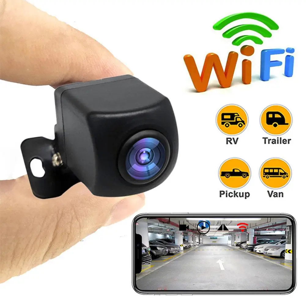 170 Laipsnių WiFi, Transporto priemonės vaizdo Kamera Wireless HD 1080P Automobilių DVR Vandeniui atspari Galinio vaizdo Kamera Auto Naktinio Matymo Atvirkštinio Atsarginės Cam 20
