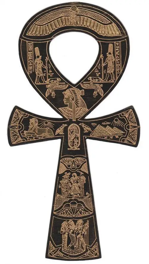 Ankh Simbolis Egipto Artefaktas senovės egipto Marškinėliai vyrams, atsitiktinis medvilnė tee JAV dydis