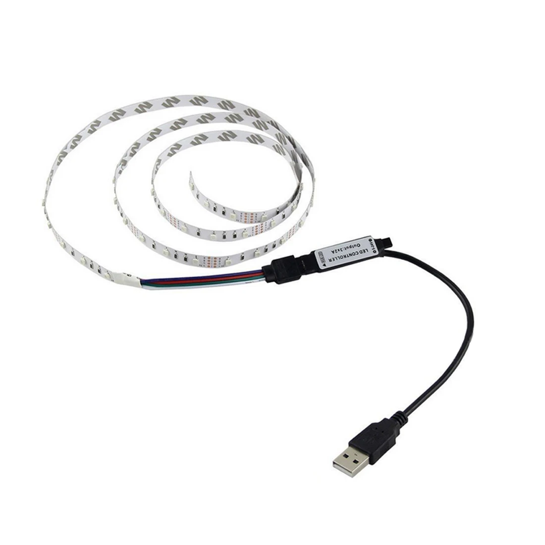 Centechia USB Maitinamas 5V RGB LED šviesos Juostelės 60leds/m, 3528 SMD Ne Vandeniui Juosta TV Foninio Apšvietimo Su Nuotolinio