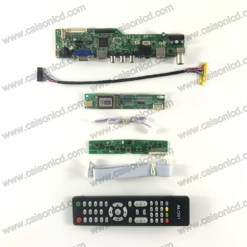 M6-V5.1 LCD TV valdiklio plokštės paramos HDMI VGA AUDIO AV, USB, TV 15 colių, 1024X768 LP150X05-A2 LP150X09-A5 LTN150XG-L08 