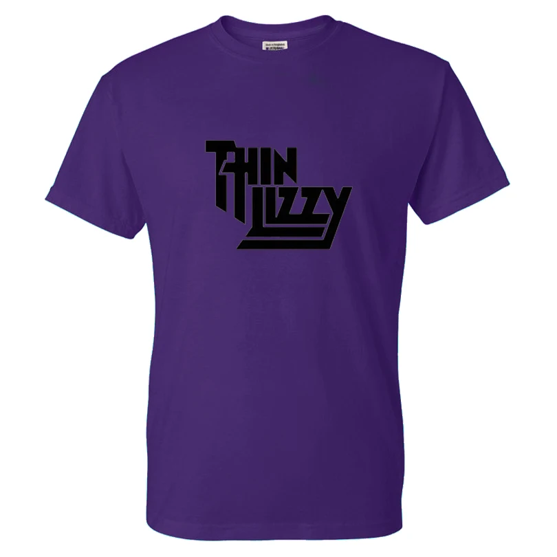 Pavasario Vasaros Mados Thin Lizzy Spausdinti vientisos Spalvos T-shirt Vyrai/Moterys Mados Medvilnės Streetwear Hip-Hop Marškinėlius Unisex Tees Viršūnės