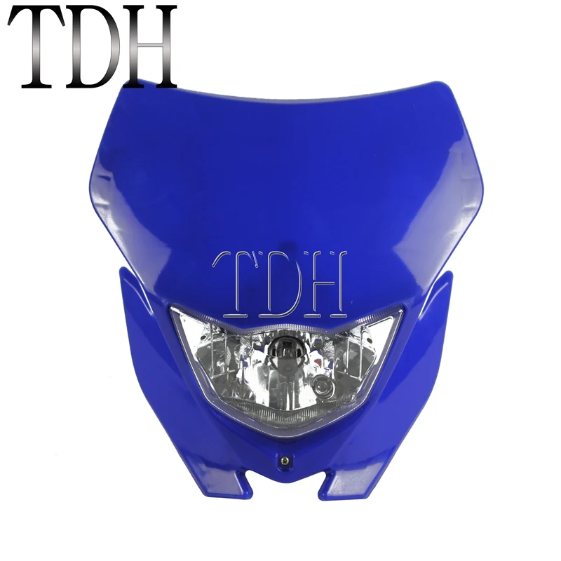 Mėlyna Motociklo Dual Sporto Šviesų Žibintas, Skirtas Yamaha YZ YZF WR WRF 125 230 250 450 250F 450F MX, Enduro Žibintas Lauktuvės