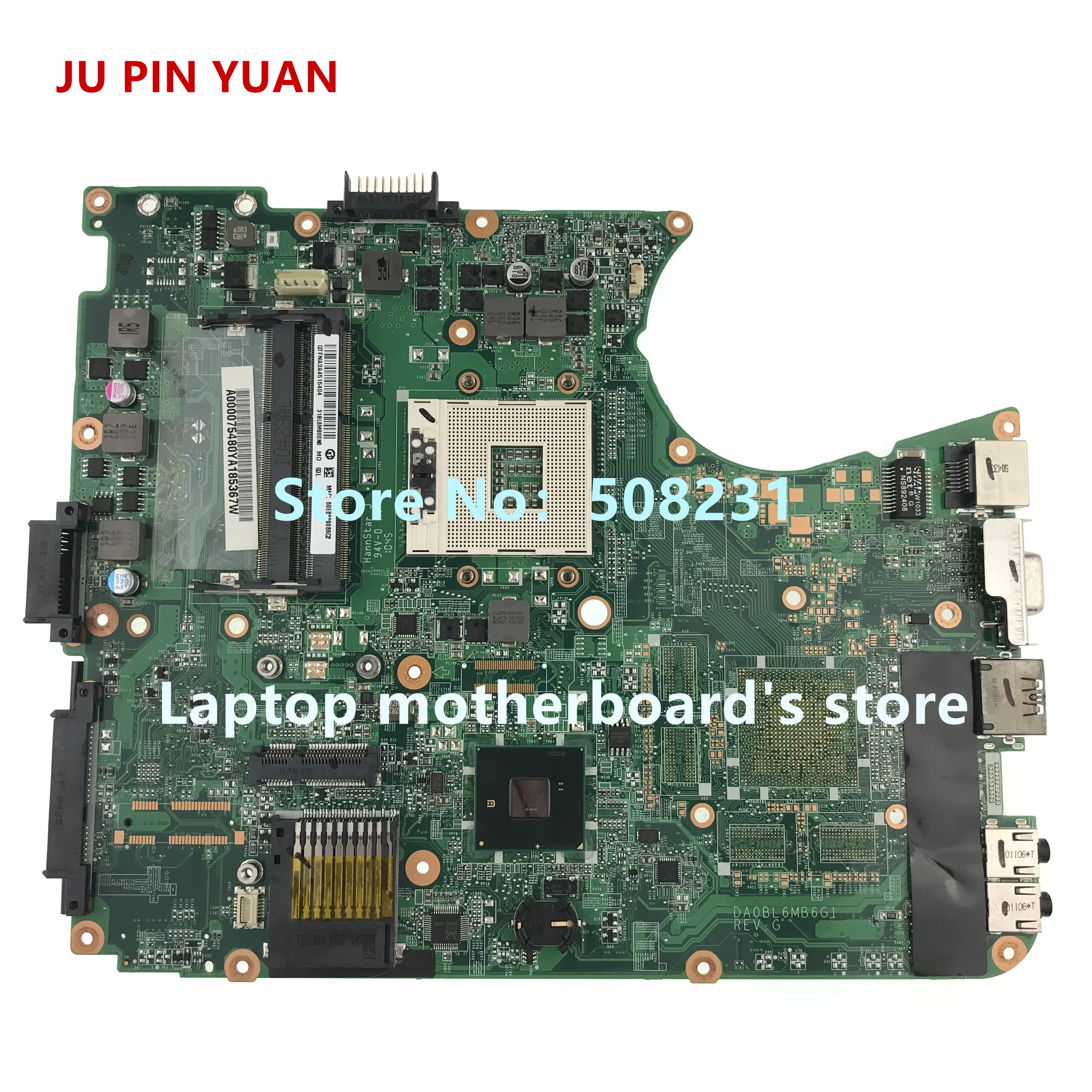 BĮ PIN YUAN A000075480 DA0BL6MB6G1 mainboard Toshiba satellite L650 L655 Nešiojamojo kompiuterio pagrindinę plokštę Visos funkcijos pilnai Išbandyti