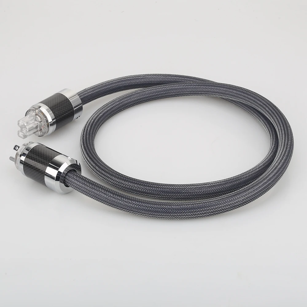 Audiocrast P101 DW15 Hi-End OFC maitinimo kabelis su Anglies pluošto Rodis padengtą AC JAV kištuko garso maitinimo laidas, kabelis