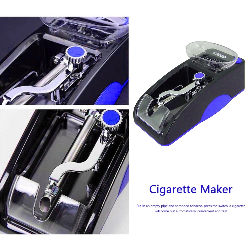 Pro Elektrinis Cigarečių Valcavimo Staklės, Mini Automatinis Cigarečių Maker Cigarečių Priedai, EU Plug Mėlyna Dropshipping